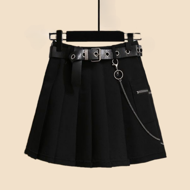 Conjunto de dos piezas para mujer, Top de Camisa ajustada con cordón, Falda plisada de cintura alta, verano, novedad de 2024