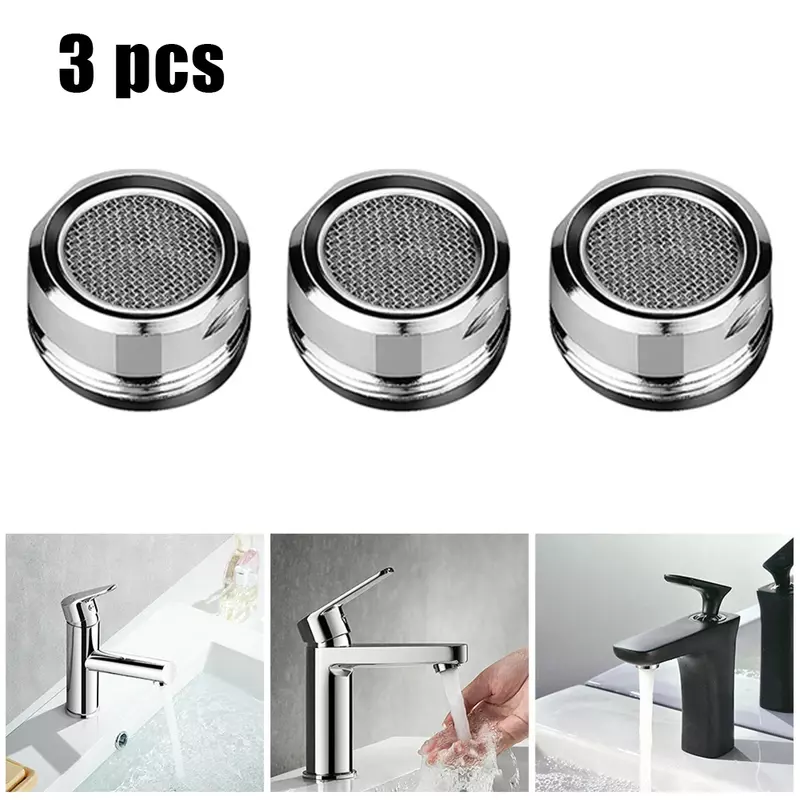3pcs Brass Water Saving Faucet Tap Aerator Replaceable Filter Mixed Nozzle M24 Bathroom Fixture Accessories And Parts