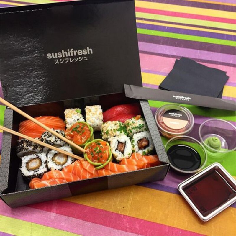 Op Maat Gemaakte Productcustom Geprinte Luxe Magnetische Restaurant Lunch Bento To Go Take-Out Container Premium Papier Afhaalpakket