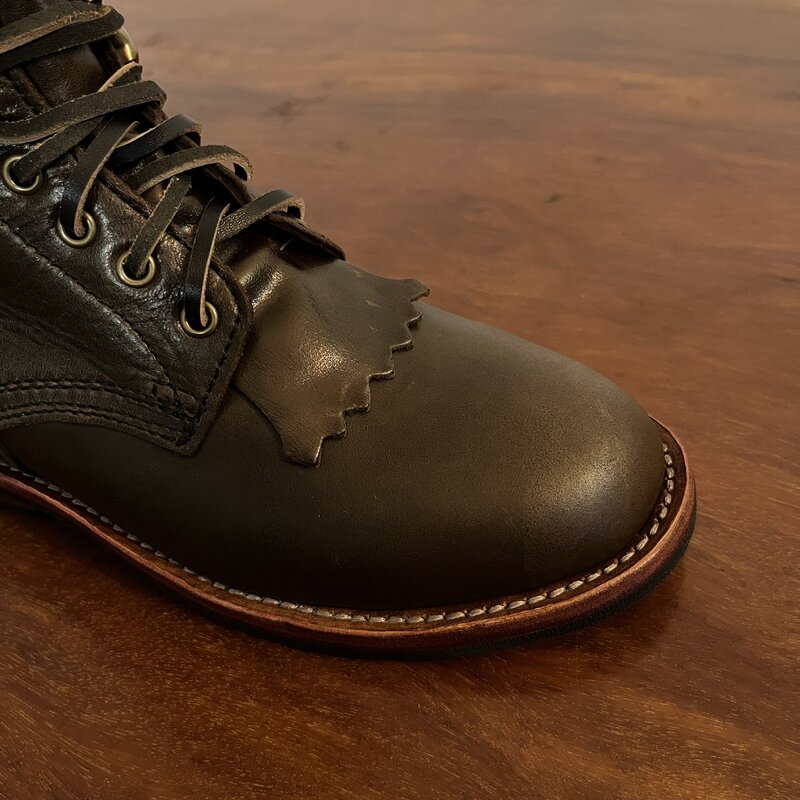 H950 RockCanRoll sepatu bot kulit kuda, sepatu bot buatan tangan berkualitas Super dengan kemampuan Las khas Jepang ukuran 35-50