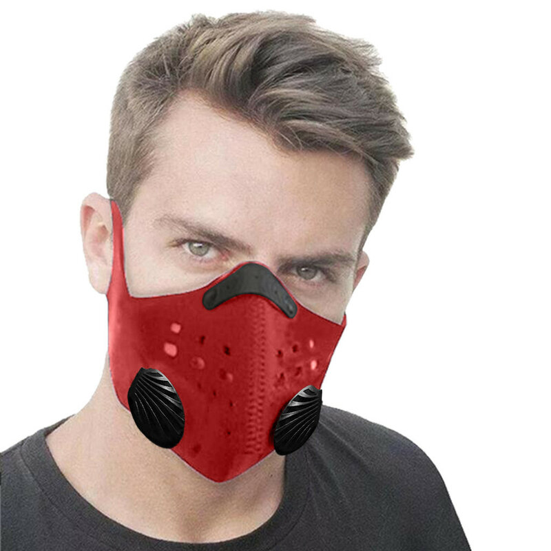 Mascarilla facial limpiable y reutilizable con doble filtro, máscara Antiviral para ciclismo al aire libre, cómoda y antipolvo, 2024