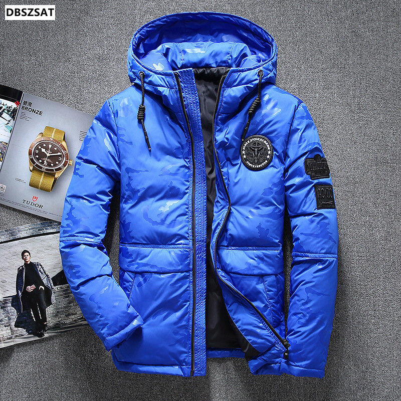 High Quality New Fashion Brand Light Down Men Warm Thermal Windproof  Fashion Casual 2022 Winter Men's Down Jacket Overcoat