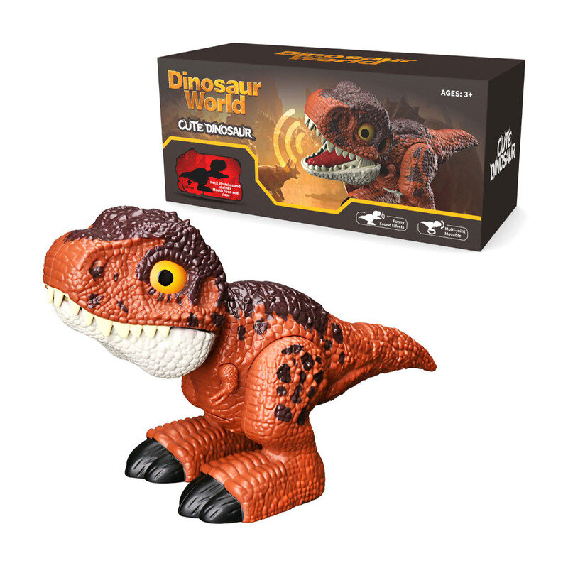 Modelo de dinosaurio Tiranosaurio Rex versión Q, modelo eléctrico Vocalable, divertido, interactivo, juguetes de animales para niños, regalo de cumpleaños