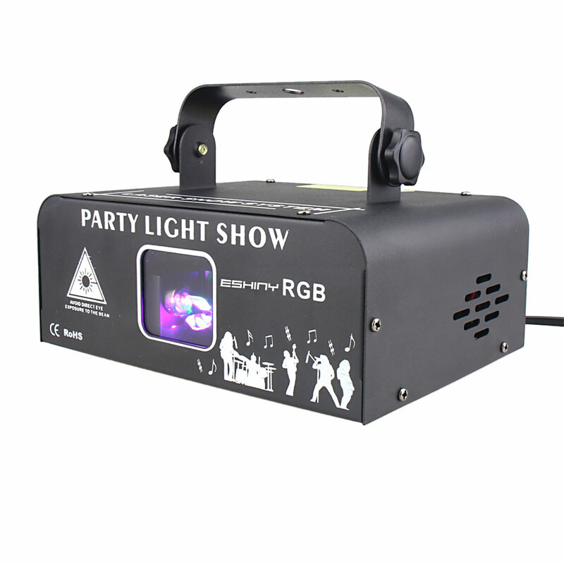 خطوط شعاع ليزر RGB من ESHINY-Animation ، ضوء ديسكو للمسرح ، نمط حفلات دي جي ، جهاز مسح ضوئي ، DMX ، شريط رقص ، عرض عيد الميلاد ، 2 واط ، G20N8