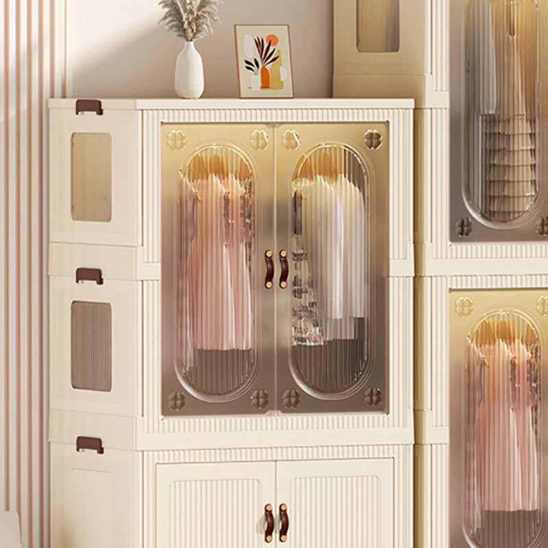Closet Bedroom Children Wardrobes Hangers Cabinet Baby Organizers Children Wardrobes Plastic Placard Enfant Furniture MR50CW