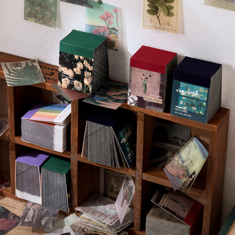 Papel de álbum de recortes Vintage para manualidades, pegatina decorativa de colección Natural, arte Kawaii, diario, 50-366 piezas