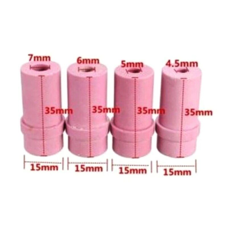 10pcs jateador cerâmico bocal dicas areia Blaster rosa bicos cerâmicos jateamento substituir bocal