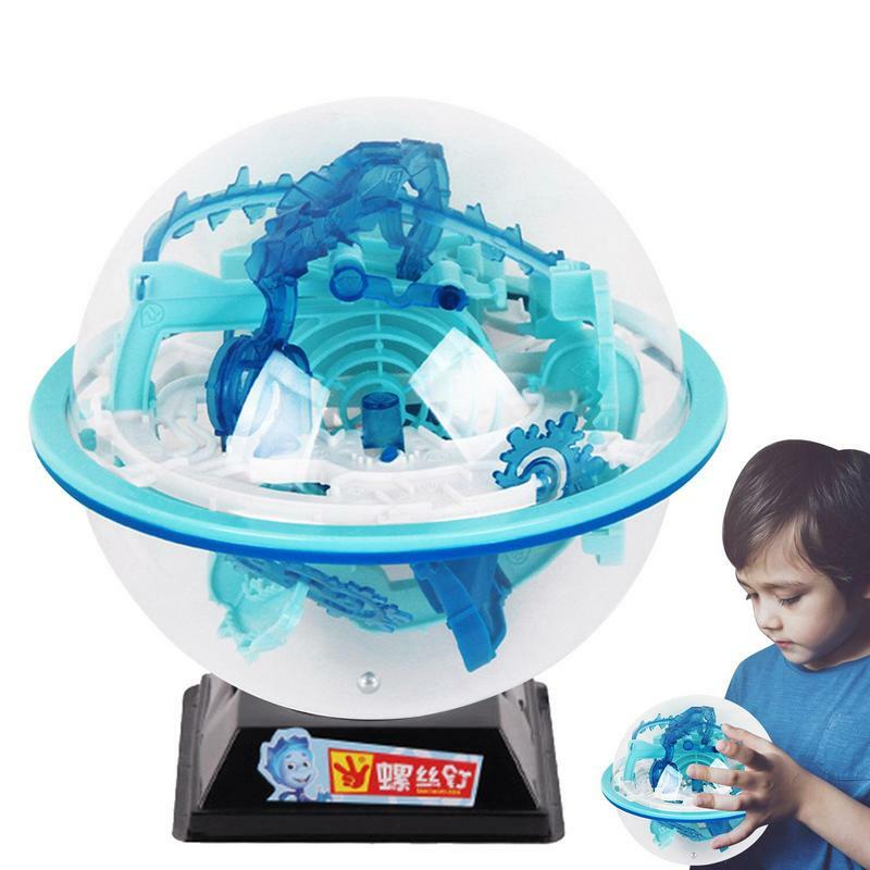Ball Maze For Kids 3D Sphere Game Ball Boy Gifts 100-158 Obstacles Interactive Maze Game Sphere Game Ball Boy Gifts 3 Styles Of