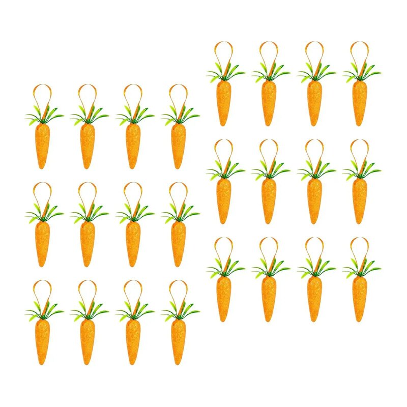 24x пасхальные подвесные украшения в виде моркови, подвесные украшения в виде моркови, аксессуары для украшения дома, кухни