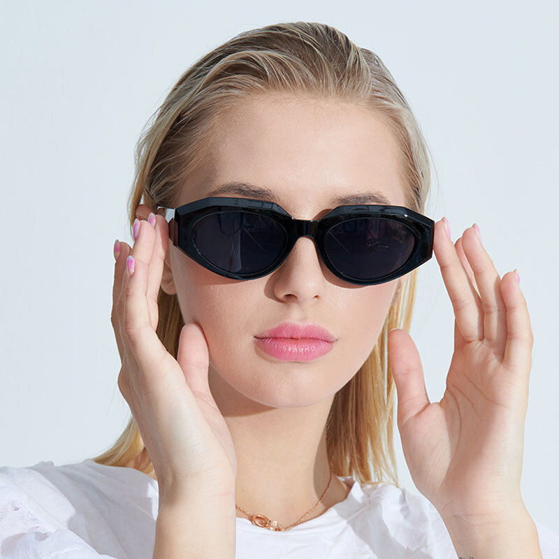 2023 Fashion Small Frame Square Sunglasses Men Women Leopard Retro Sun Glasses Anti-UV Travel Fishing Hiking Eyewear For Female