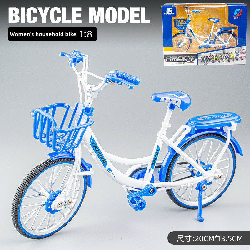 Vélo de montagne en métal moulé sous pression 1:8, nouveau modèle de vélo en alliage, Simulation de course, jouets de Collection pour adultes, cadeaux pour enfants