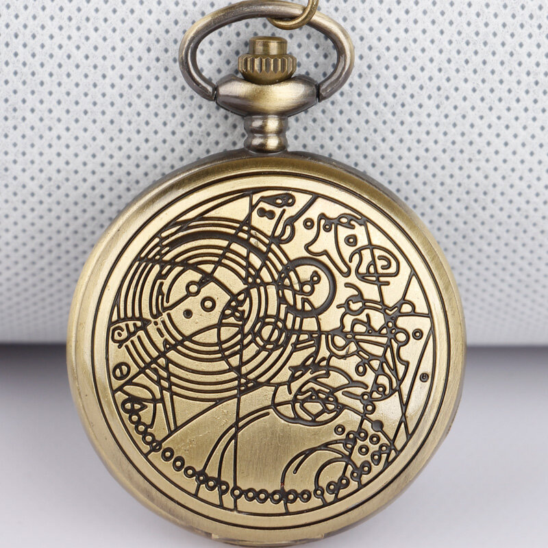Reloj de bolsillo de cuarzo clásico, esfera blanca, pantalla de números arábigos con cadena colgante, CF1023, novedad