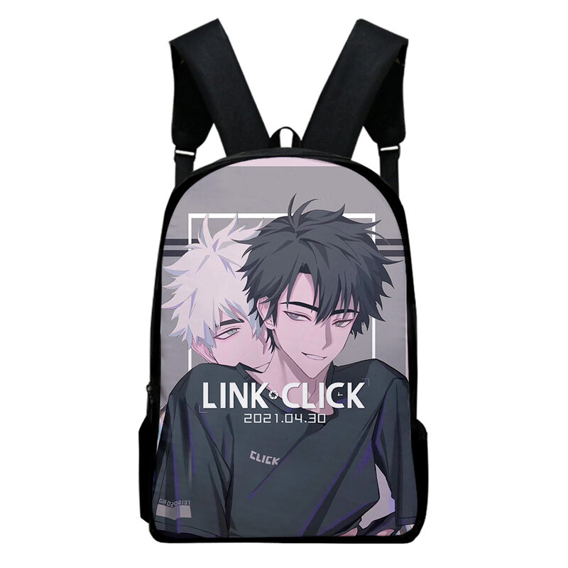 Link Klicken Anime Rucksack Schule Tasche Erwachsene Kinder Taschen Unisex Rucksack 2023 Casual Stil Daypack