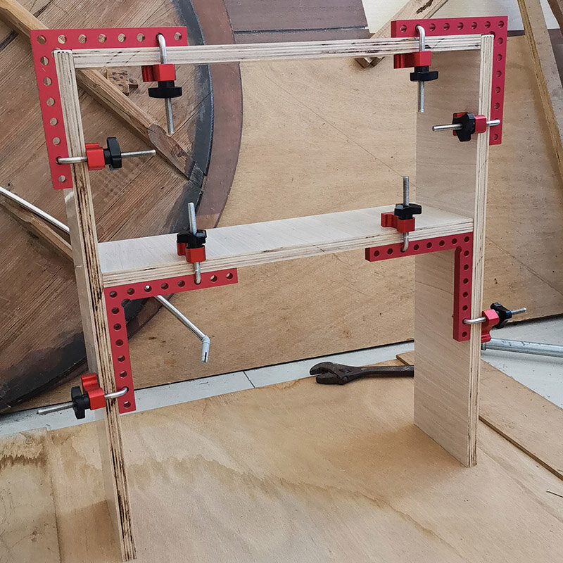 Quadrati di posizionamento a 90 gradi morsetti ad angolo retto per morsetto angolare per la lavorazione del legno strumento di bloccaggio per falegname per armadi