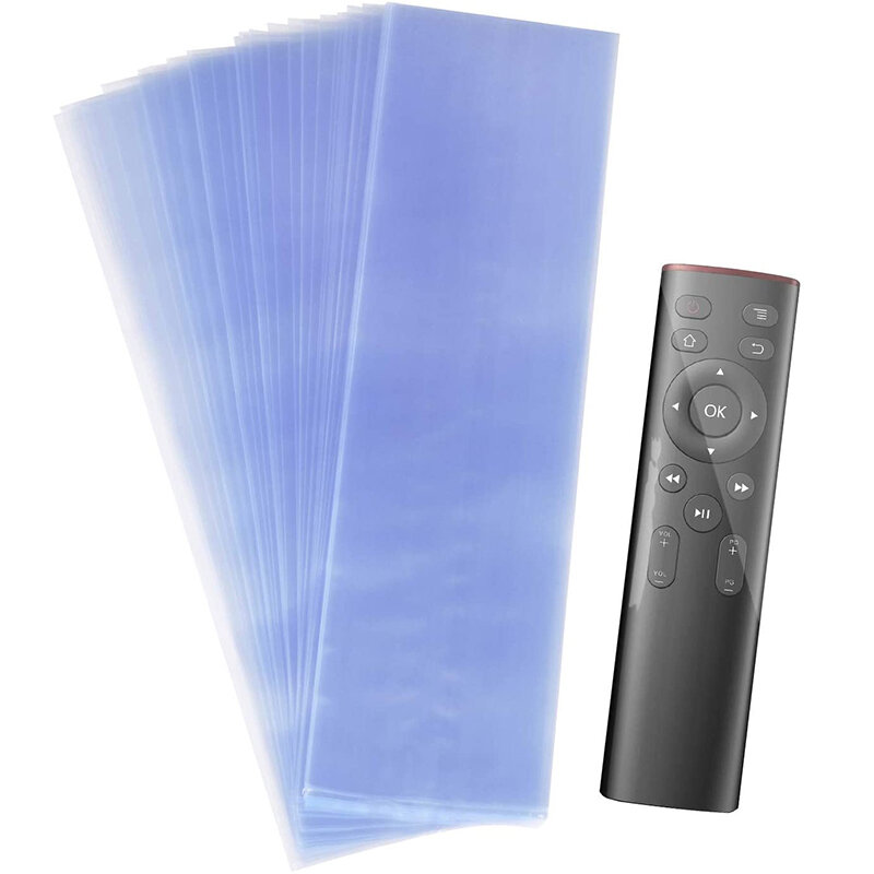Transparent Shrink Film Bag Anti-dust Protective Case Cover for TV air conditioner remote Control shrink plastic sheets S/L