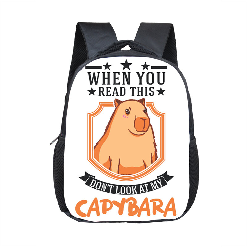 Plecaki z nadrukiem kapibary zwierzęce zabawne torby przedszkolne dla dzieci plecaki plecaki dla dzieci