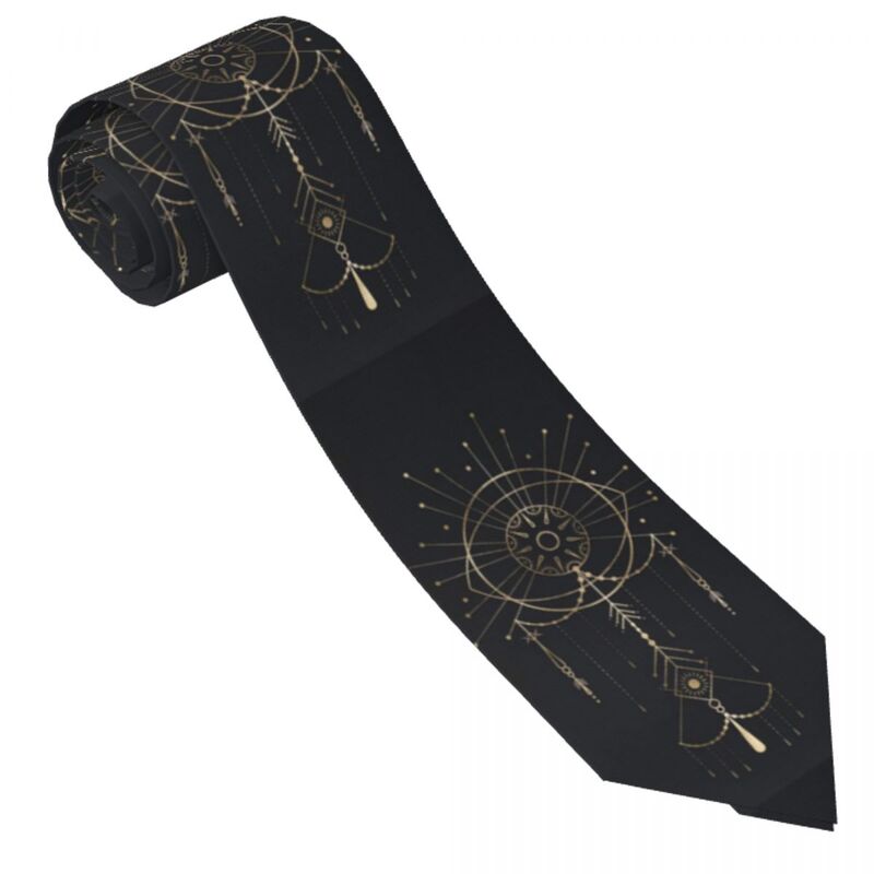 Cravates à motif de constellation pour hommes, cravate fantaisie décontractée, accessoires de cravate de la présidence, collier personnalisé, art au trait, fête de mariage