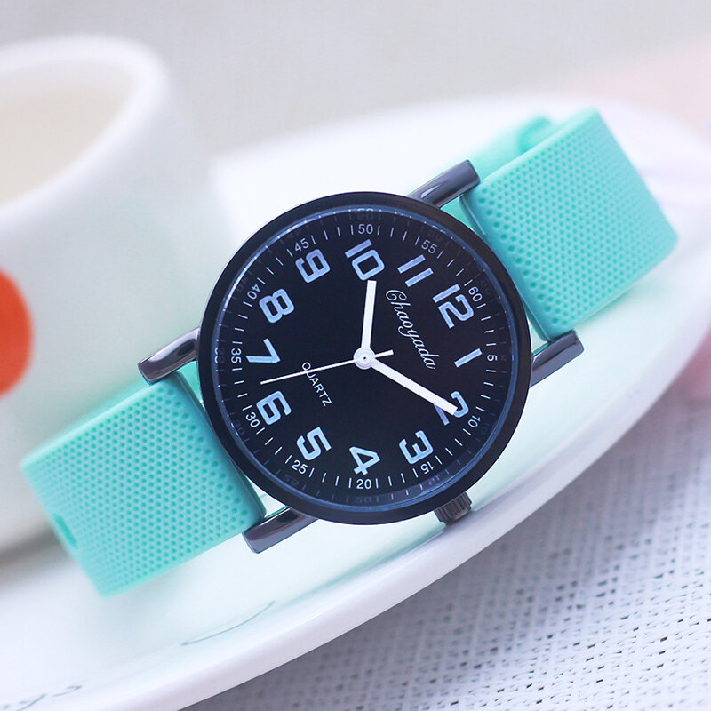 Dzieci chłopcy proste moda sprots quartz zegarki pasek z miękkiego silikonu studenci dzieci kobiety mężczyźni cyfrowe wodoodporne prezenty zegarki