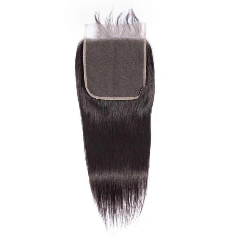 Straight 5x5 HD Lace Closure Remy Human Hair Transparent Hand Tied Human Hair Lace Closures Pre Plucked with Baby Hair
