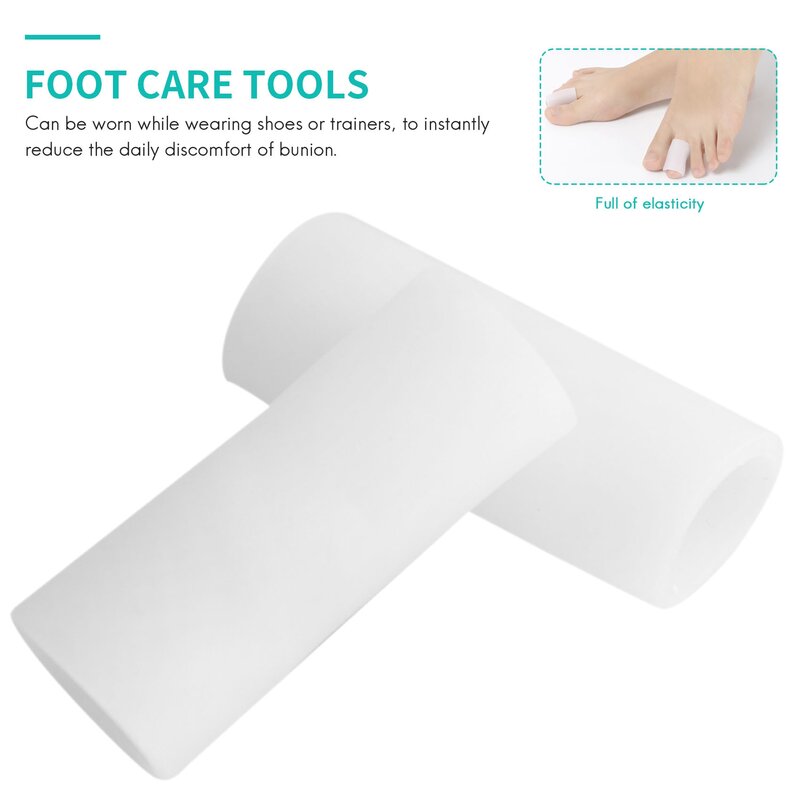 10 Pcs Silicone Gel Finger Tube Protector Toe Sleeves for Friction Pain Relief Foot Care Tool Finger Protect