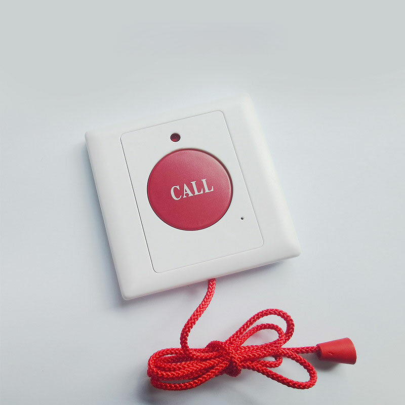 Botão Wired Emergency Call, Pressione o botão, puxando a corda, Hospital Help Call System, 5pcs