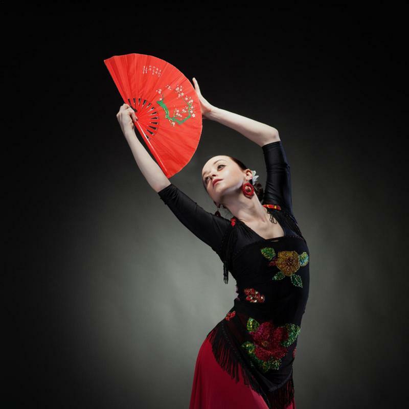 Kung Fu Tai Chi Fan Bambu 33cm High-grade Mão Direita Fã de Desempenho Fãs de Artes Marciais Produtos Wushu 13 polegadas Fãs de Artes Marciais