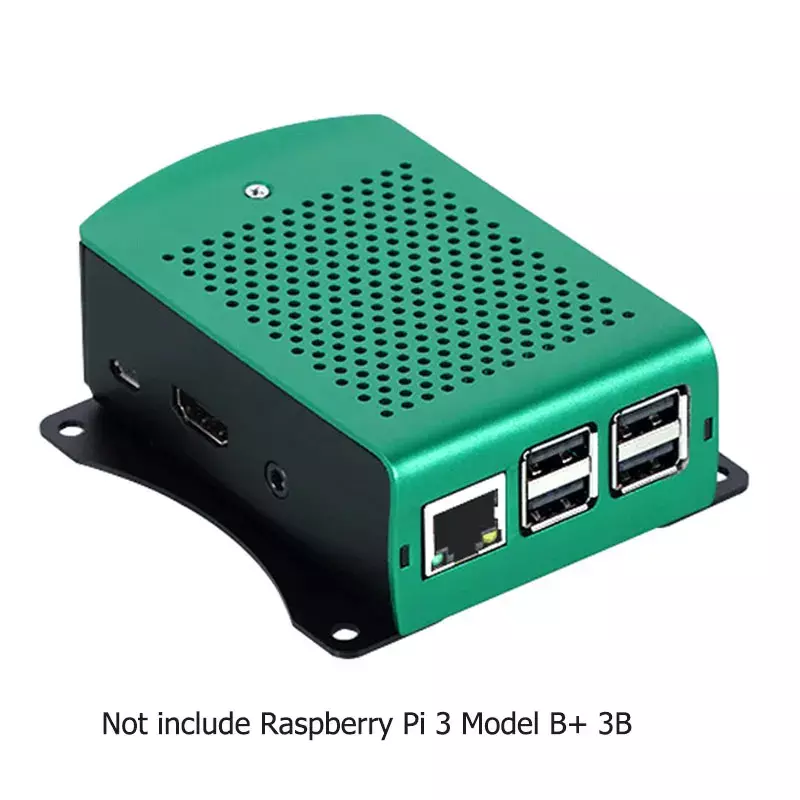 Raspberry Pi 3 Model 3B 3B casing aluminium kipas pendingin opsional untuk Raspberry Pi 3