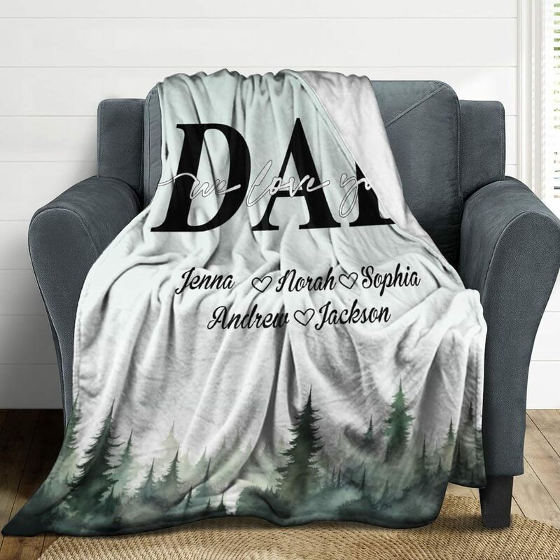 Customized blankets, personalized Father's Day gifts, the best Father's Day Christmas and birthday gifts.