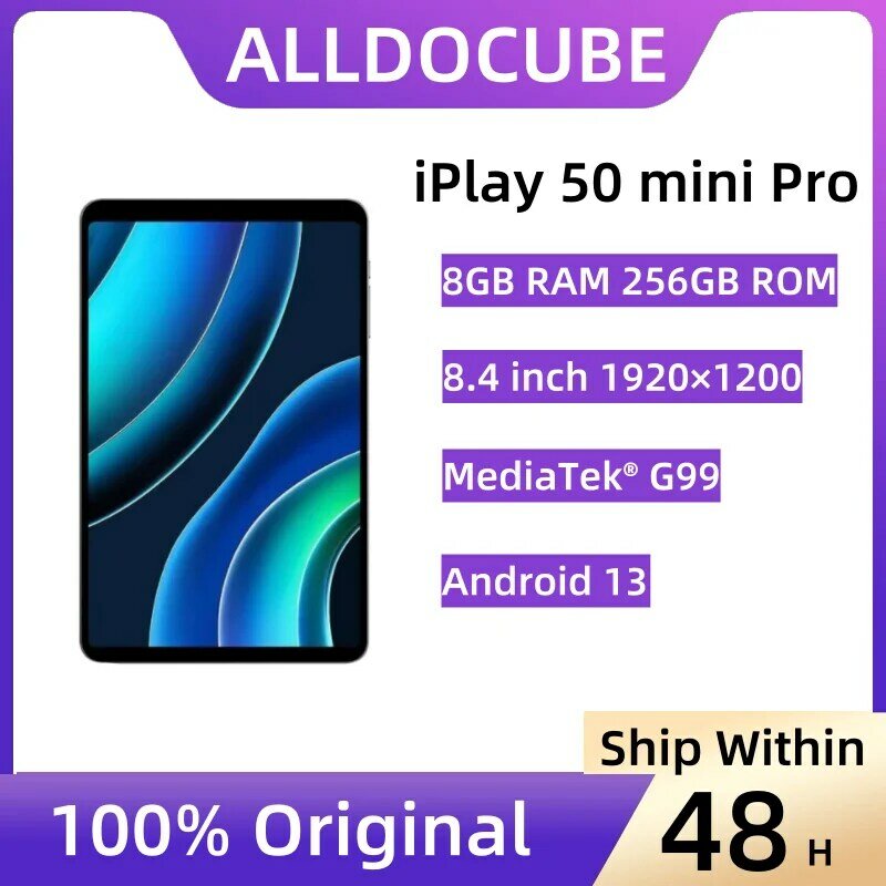 Alldocube Tablet 8.4 inci Android Helio G99, kartu SIM ganda RAM 8GB ROM 256GB FHD 1920x1200 dengan 5000mAh