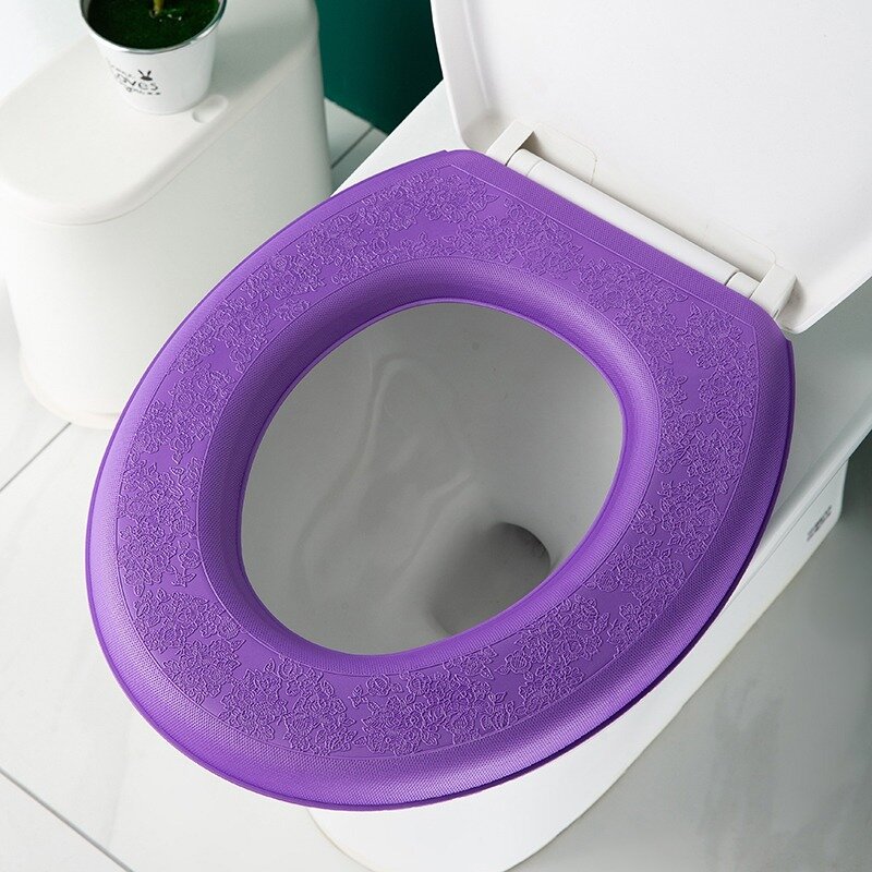 Waterpoof coprisedile wc morbido bagno lavabile Closestool tappetino cuscino O-shape sedile del water Bidet copriwater accessori