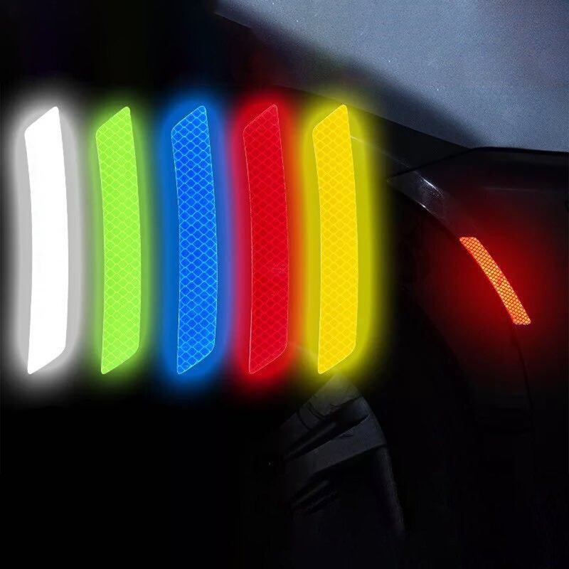 Auto Radnabe Reflektierende Aufkleber Reflektierende Anti-Scratch-Nacht Sicherheit Warnung Auto Rad Dekorative Streifen Aufkleber Für Auto Aufkleber