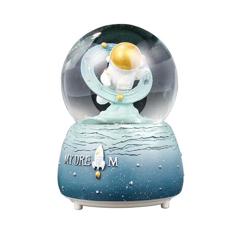 Bola de cristal de astronauta com boa vedação, brilhante, artesanato para crianças