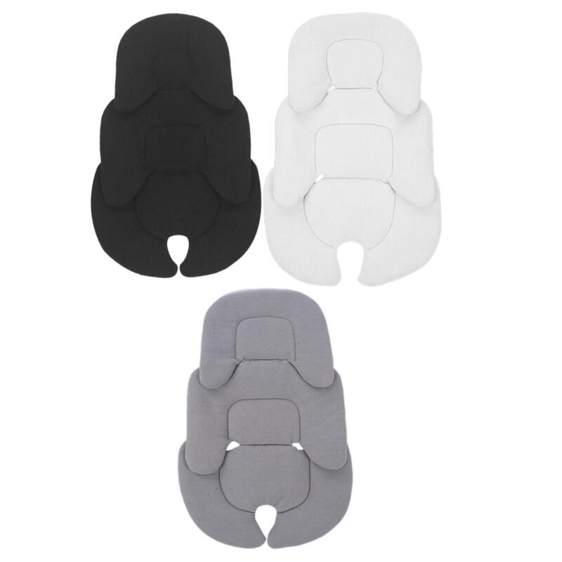 Almohadillas de asiento para carrito de niños, accesorios para cochecito, almohada de soporte para la cabeza y el cuello, transpirable, forro para coche