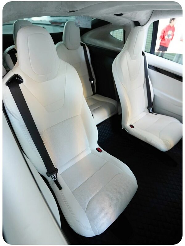 Für Tesla Modell X S Auto Sitze Abdeckung Nappa Leder Volle Surround Stil Fabrik Großhandel Preis Angepasst Innen Zubehör