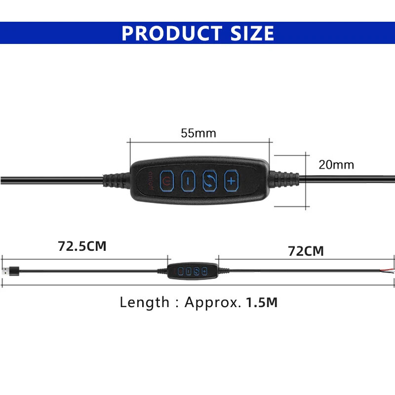 0,5-5m USB 5V LED Dual Color Strip Light Kit 120 leds/m 3000k 4000k 6000k cct flexible Band leiste Lampe 4-Tasten 2m Dimmer Controller