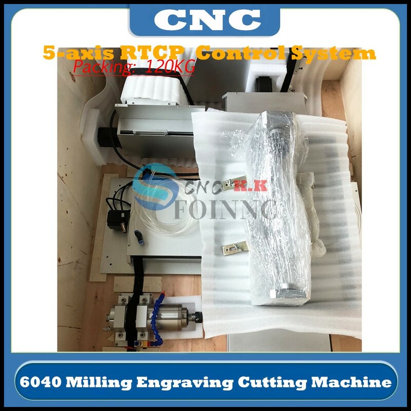 5-osiowy 6040 Port sieciowy CNC Router frezowanie metali maszyna do grawerowania karty sterowania cyklmotion stół obrotowy 220V/110V