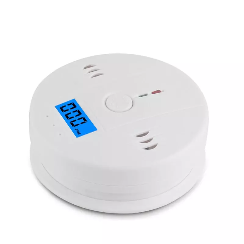 CUSAM detektor karbon monoksida dengan tampilan LCD 85dB sirene situs Alarm suara Independen CO Sensor peringatan keracunan peringatan