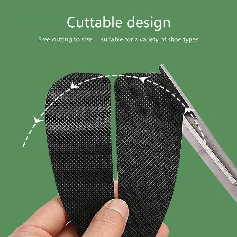 Heel Patch Non Slip Shoe Pads for Bottom of Shoes Shoe Sole Anti Slip Grips Non Skid Self Adhesive Rubber Pads Shoe Bottom