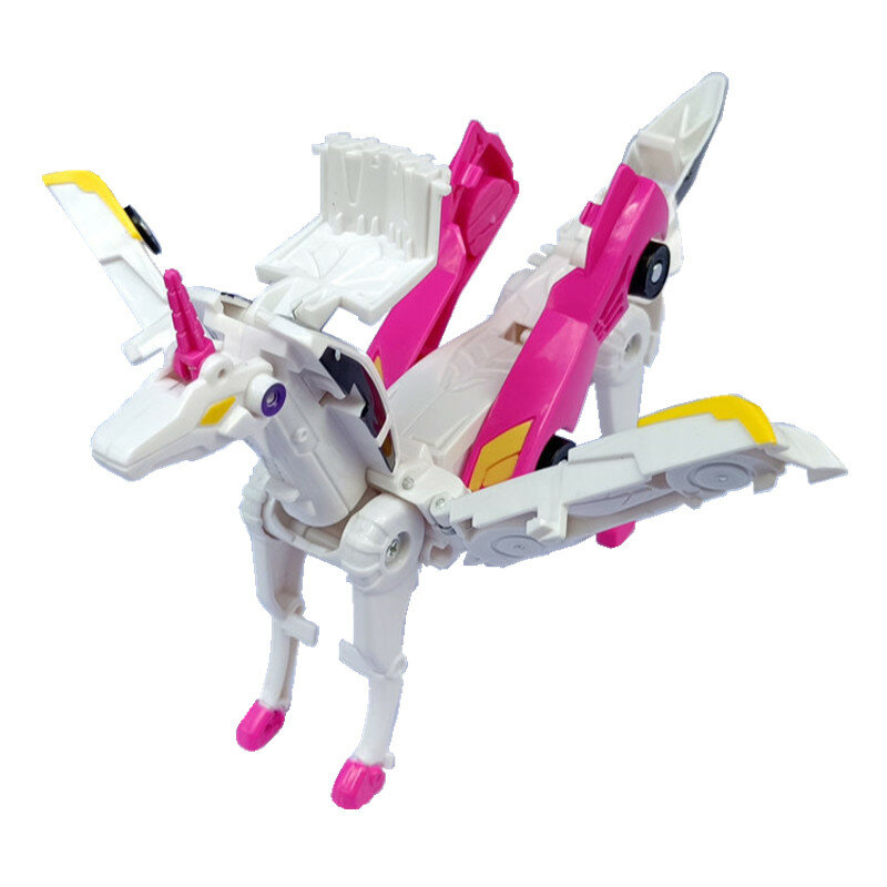 Para hello carbot unicorn mirinae prime unidade série transformação figura de ação robô veículo carro brinquedo casa ornamentado