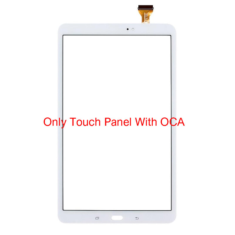 Передняя стеклянная панель для Samsung Galaxy Tab A Φ T580 T585 10,1 ''сенсорный экран + OCA LCD запасные части