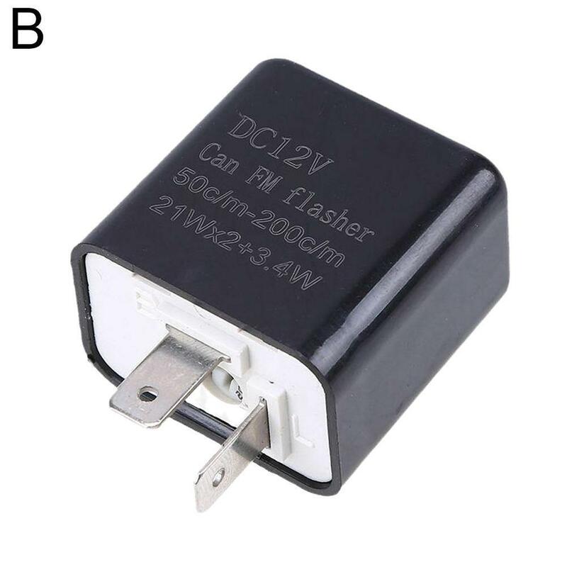 2 Pin Led Flasher Relay 12v Adjustable Frequency Of Turn Signals Blinker Indicator Relays For Motorcycle Accessories V8t3