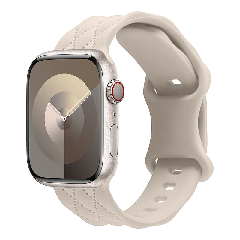 Apple Watch用シリコンストラップ,編組ブレスレット,iwatchシリーズ8, 9,se,7,6,5,4,3,ウルトラ,42mm, 44mm, 45mm 41mm、49mm、40mm