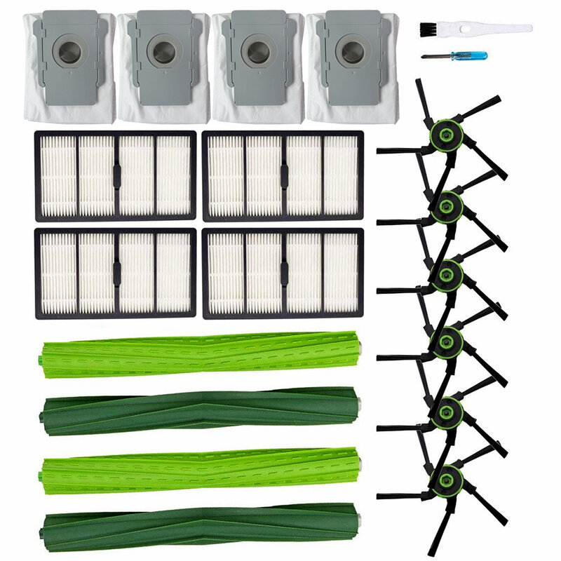 Peças de escovas de rolo para irobot roomba s9 (9150), s9 +, s9 plus (9550) s series, robot cleaner, escova lateral, filtro de sujidade, sujidade, sacos