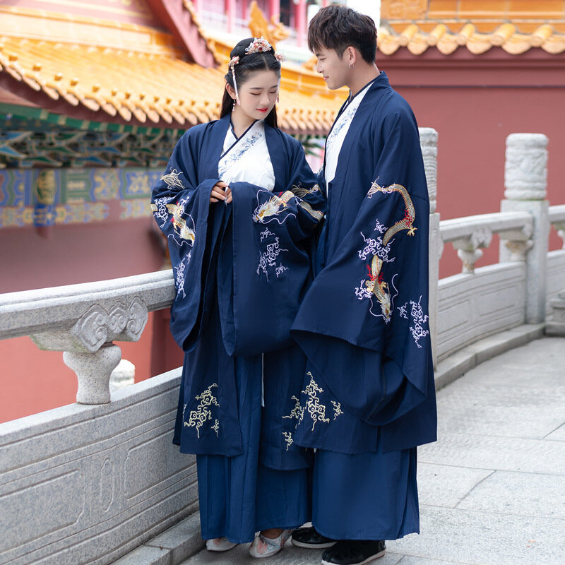 남자 검객 Hanfu 가운 중국어 고대 전통 한 왕조 의상 당나라 할로윈 코스프레 의상 파티 드레스