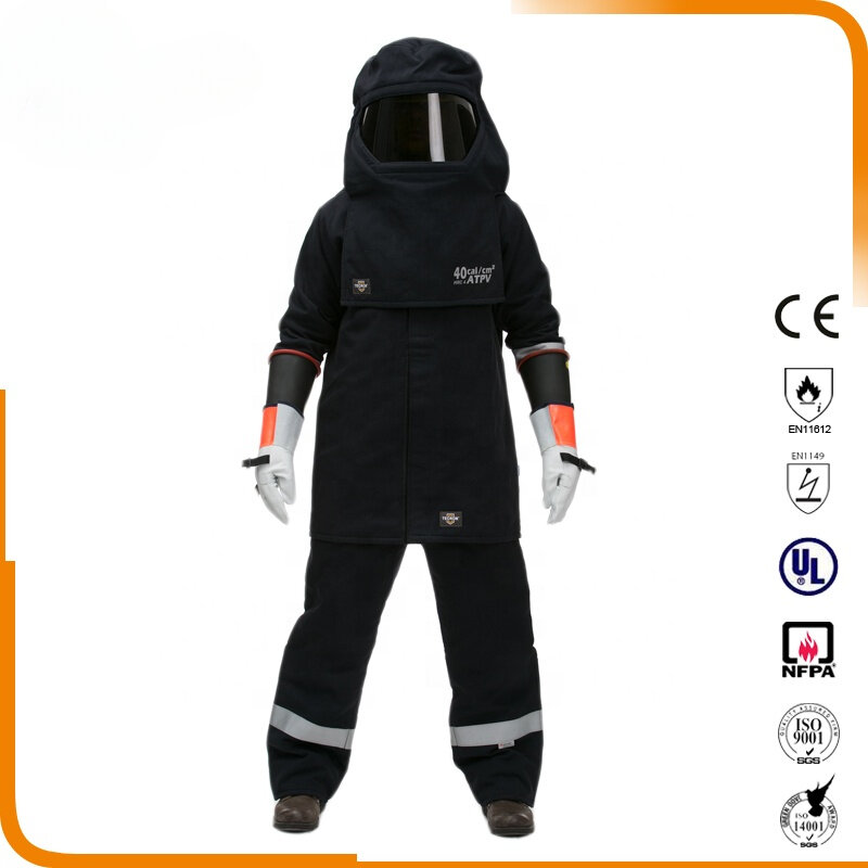 بدلة السلامة الكهربائية مع فلاش القوس ، ملابس السلامة ، 3 طبقات ، 40Cal