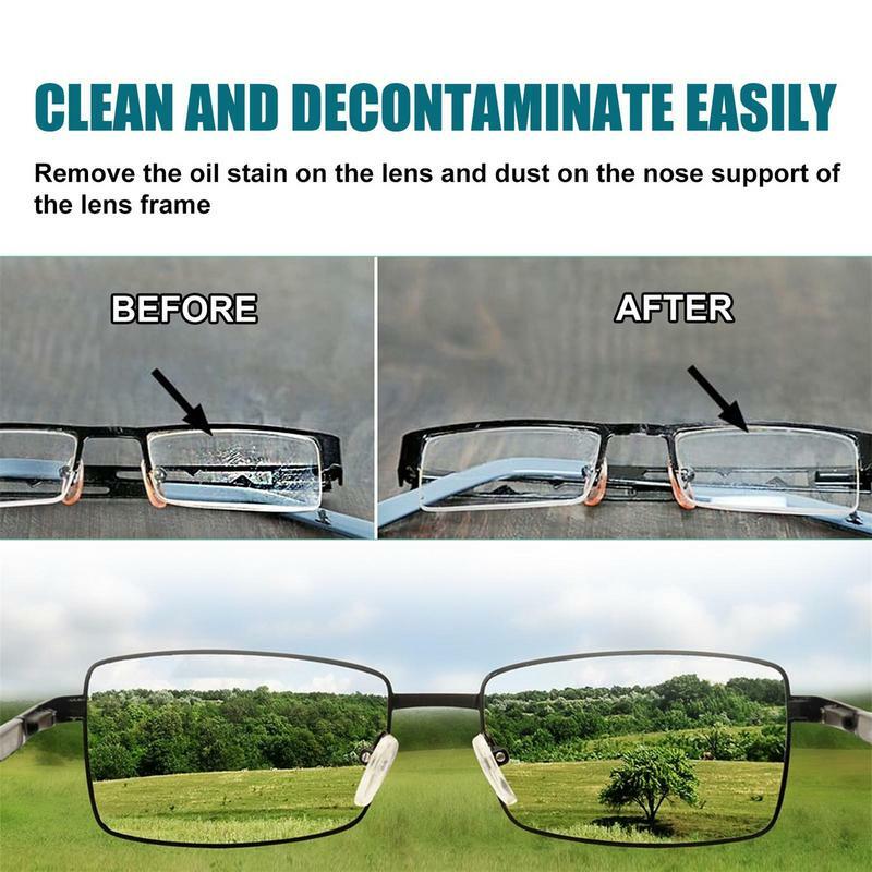 Líquido de limpeza dos vidros 100ml do risco dos óculos que remove o pulverizador livre dos vidros do olho reparação ferramentas da limpeza do óleo da sujeira para o ótico