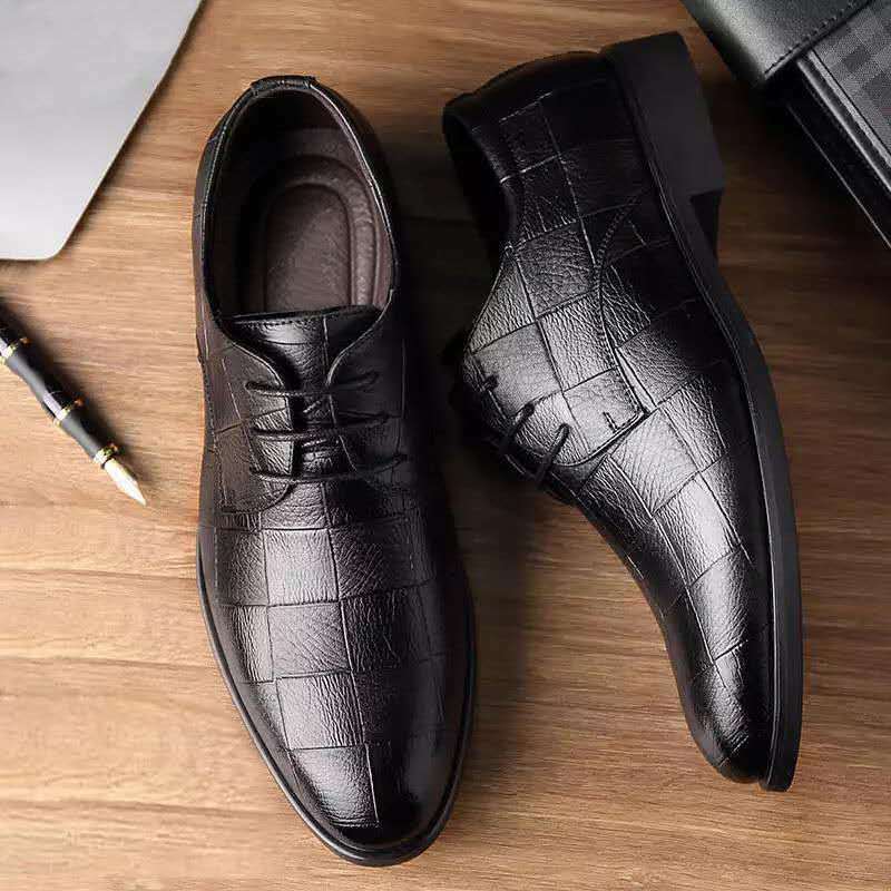 Sepatu pantofel pria, SNEAKER KULIT Oxford mewah gaya laki-laki, alas kaki bisnis musim semi klasik
