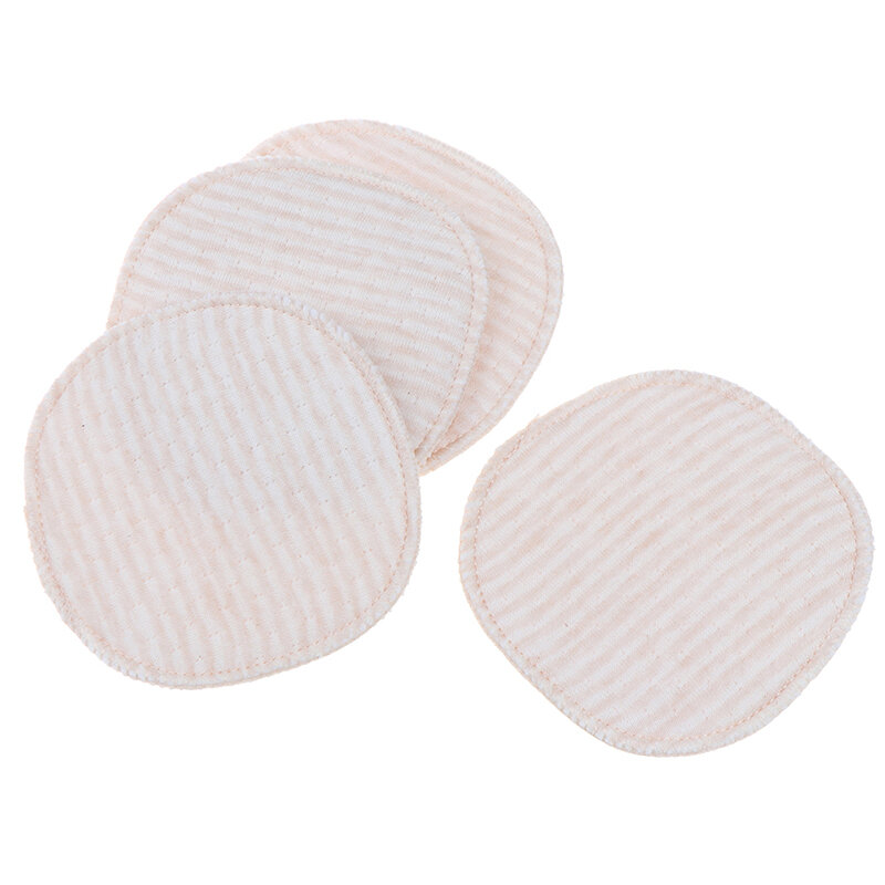 4 pz/borsa Pad per allattamento galattorrhea cuscinetti per il seno lavabili in cotone organico naturale