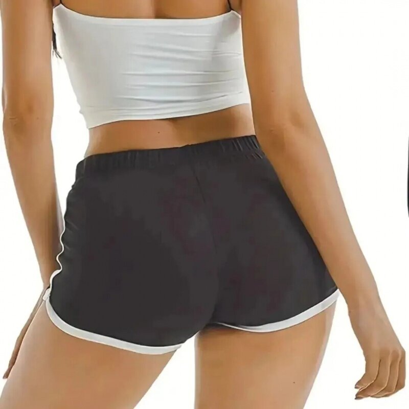 Sports Shorts Women Casual Loose Straight Pants Wearing High-Waisted Thin Anti-Walking Three-Point Yoga Hot Pants