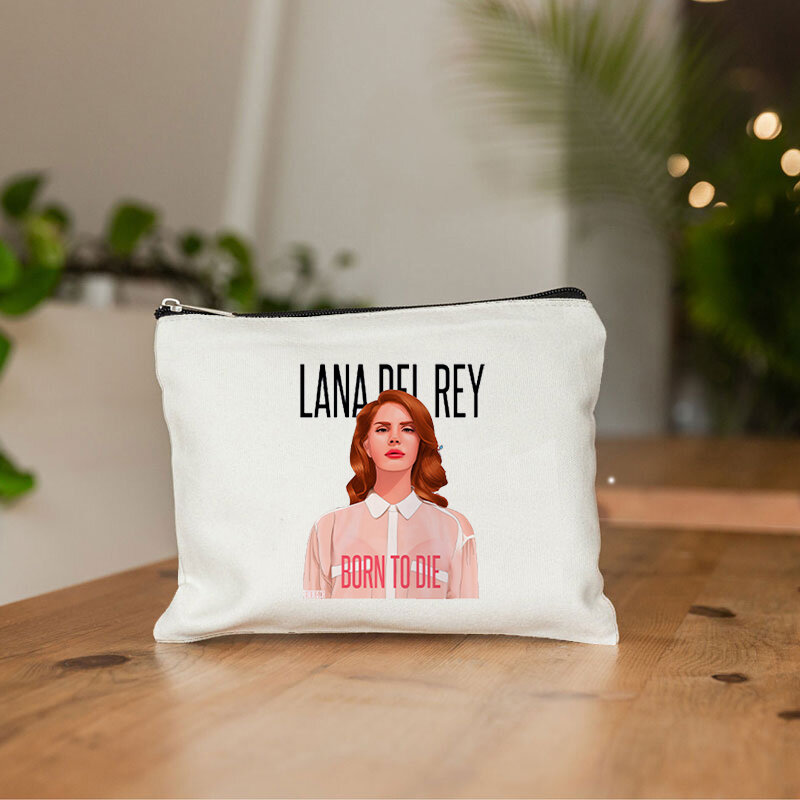 Ik Hou Van Lana Del Rey Cosmetische Make-Up Tas Potlood Organizer Rits Kawaii Make-Up Buidel Portemonnee Reizen Toilettassen Cadeau